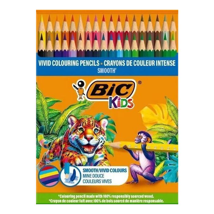 Kredki\u0020Drewniane\u0020ECO\u0020SMOOTH\u002048\u0020Kolor\u00F3w\u0020BIC\u0020\u002D\u0020zdj\u0119cie\u00201