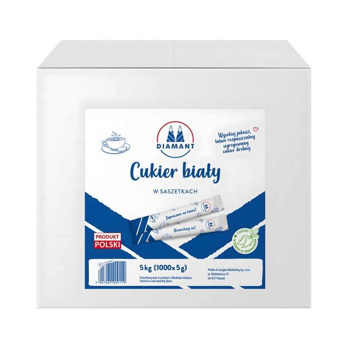 Cukier\u0020bia\u0142y\u0020DIAMANT\u0020w\u0020saszetkach\u00205g\u0020idealny\u0020do\u0020gastronomii\u0020kawiarni\u0020catering\u00F3w\u00201000\u0020sztuk\u0020\u002D\u0020zdj\u0119cie\u00201