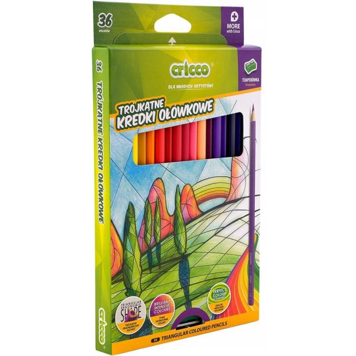 Kredki\u0020CRICCO\u0020tr\u00F3jk\u0105tne\u002036\u0020kolor\u00F3w\u0020z\u0020temper\u00F3wk\u0105\u0020\u002D\u0020zdj\u0119cie\u00201