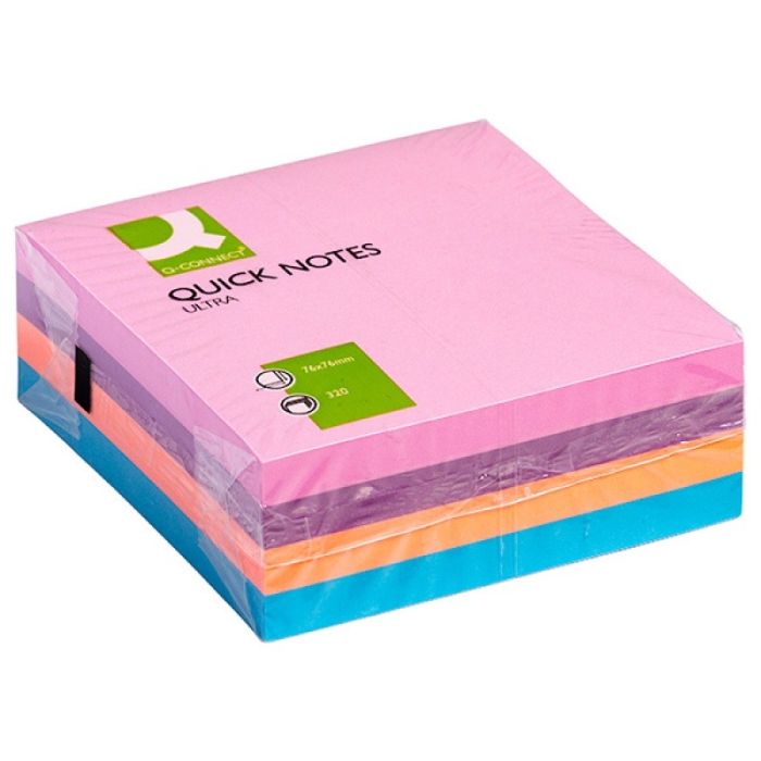 Kostka\u0020samoprzylepna\u0020Q\u002DCONNECT,\u002076x76mm,\u00201x320\u0020kart.,\u0020mix\u0020kolor\u00F3w\u0020\u002D\u0020zdj\u0119cie\u00201