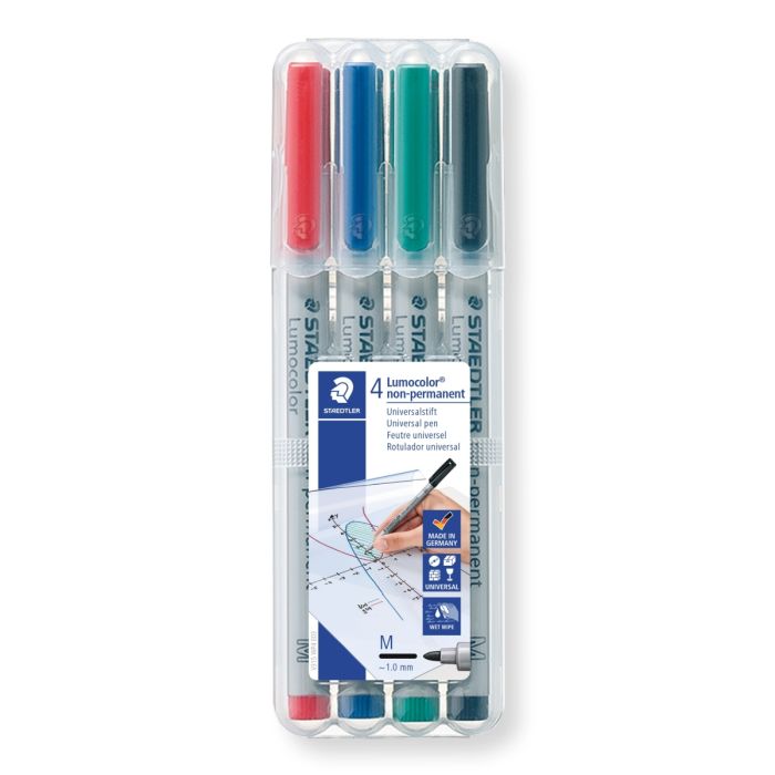 Foliopis\u0020Zmywalny\u0020Staedtler\u0020Lumocolor,\u0020M,\u00204\u0020Kolory\u0020\u002D\u0020zdj\u0119cie\u00201