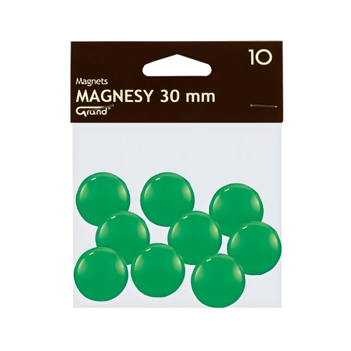 Magnes\u002030mm\u0020GRAND,\u0020zielony,\u002010\u0020szt\u0020\u002D\u0020zdj\u0119cie\u00201