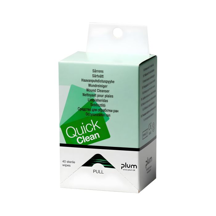 Chusteczki\u0020do\u0020oczyszczania\u0020ran\u0020QuickClean\u0020PLUM,\u0020nas\u0105czone,\u002040\u0020szt.,\u002013x20\u0020cm\u0020\u002D\u0020zdj\u0119cie\u00201