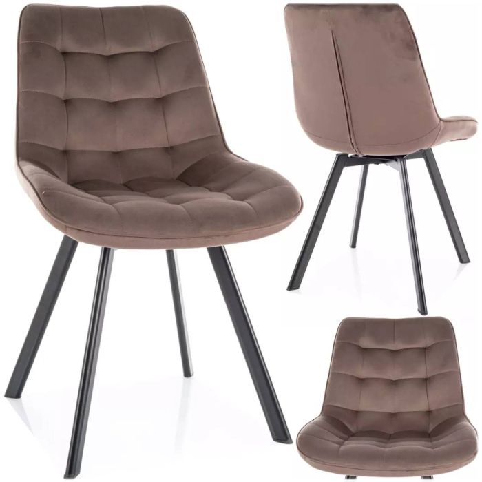 Krzes\u0142o\u0020welurowe\u0020pikowane\u0020czarny\u0020cappuccino\u0020Monti\u0020Signal\u0020\u002D\u0020zdj\u0119cie\u00201
