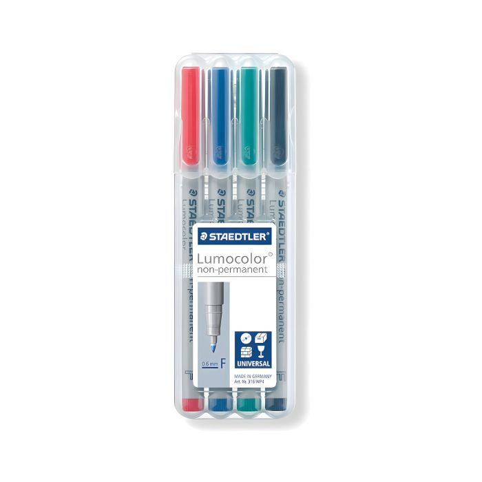 Foliopis\u0020Zmywalny\u0020Staedtler\u0020Lumocolor,\u0020F,\u00204\u0020Kolory\u0020\u002D\u0020zdj\u0119cie\u00201