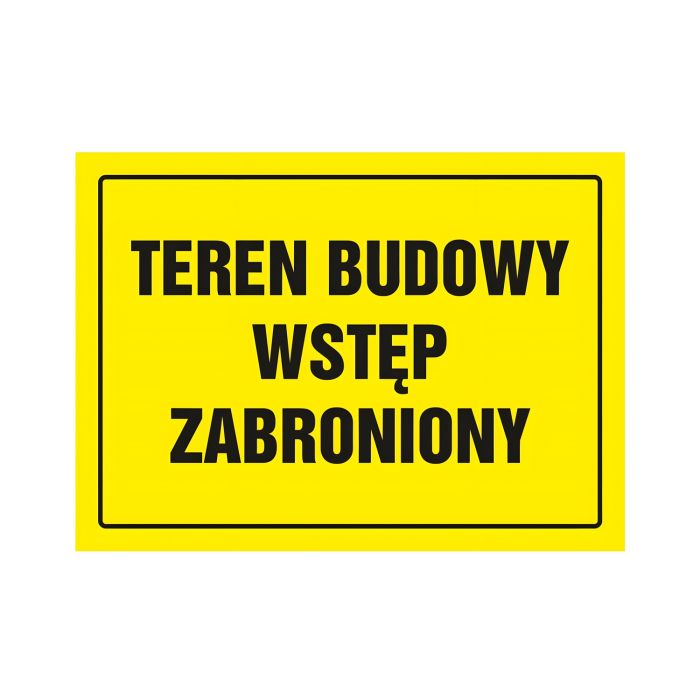 Tablica\u0020budowlana\u0020TDC\u0020Teren\u0020budowy\u0020wst\u0119p\u0020zabroniony\u0020240x330\u0020mm\u0020PCV\u0020\u002D\u0020zdj\u0119cie\u00201