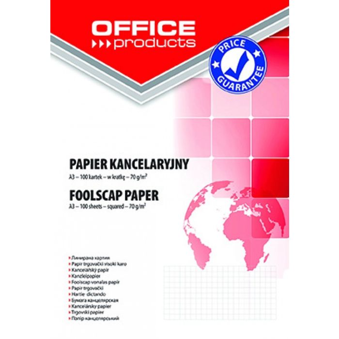 Papier\u0020kancelaryjny\u0020OFFICE\u0020PRODUCTS,\u0020kratka,\u0020A3,\u0020100ark.\u0020\u002D\u0020zdj\u0119cie\u00201