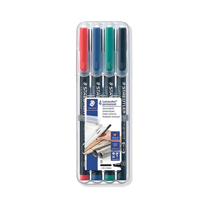 Foliopis\u0020Zmywalny\u0020Staedtler\u0020Lumocolor,\u0020B,\u00204\u0020Kolory\u0020\u002D\u0020zdj\u0119cie\u00201