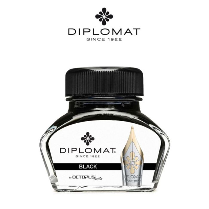 Atrament\u0020do\u0020pi\u00F3r\u0020wiecznych\u0020DIPLOMAT\u0020w\u0020ka\u0142amarzu\u002030\u0020ml\u0020czarny\u0020\u002D\u0020zdj\u0119cie\u00201