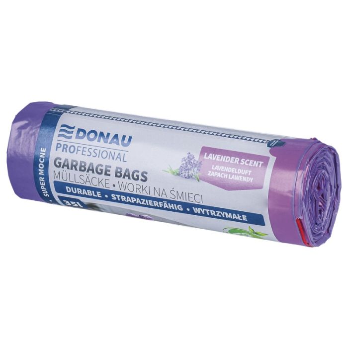 Worki\u0020na\u0020\u015Bmieci\u0020DONAU\u0020PROFESSIONAL\u002035l\u002015\u0020szt.\u0020lawenda\u0020fioletowe\u0020\u002D\u0020zdj\u0119cie\u00201