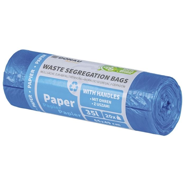 Worki\u0020do\u0020segregacji\u0020odpad\u00F3w\u0020DONAU\u0020HOME,\u0020z\u0020uszami,\u0020papier,\u002035l,\u002020\u0020szt.,\u0020niebieskie\u0020\u002D\u0020zdj\u0119cie\u00201