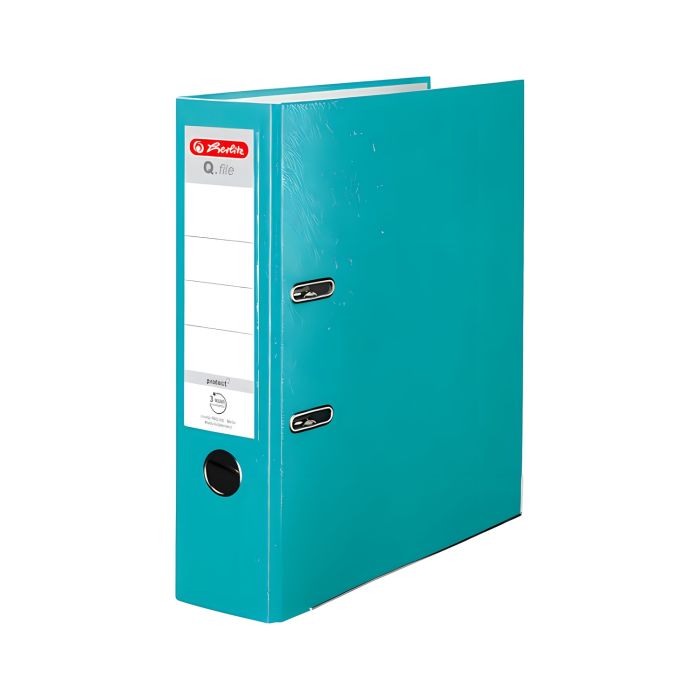 Segregator\u0020Herlitz\u0020Q.File\u0020A4\u00208cm\u0020turkusowy\u0020\u002D\u0020zdj\u0119cie\u00201