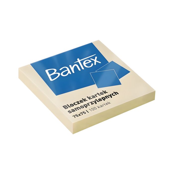 Karteczki\u0020samoprzylepne\u0020Bantex\u002075x75mm,\u0020100\u0020kartek,\u0020\u017C\u00F3\u0142te\u0020\u002D\u0020zdj\u0119cie\u00201