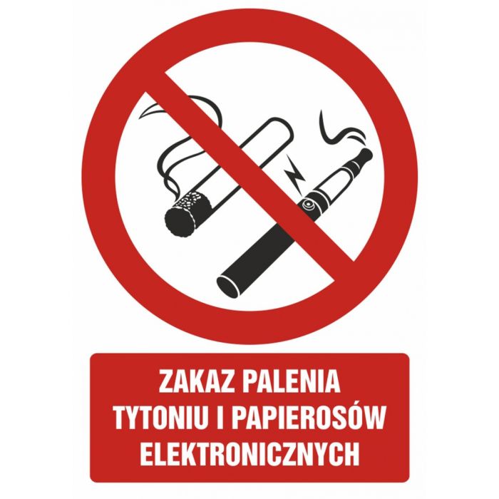 Znak\u0020TDC\u0020Zakaz\u0020palenia\u0020tytoniu\u0020i\u0020papieros\u00F3w\u0020elektronicznych\u0020105x148\u0020mm\u0020PCV\u0020\u002D\u0020zdj\u0119cie\u00201