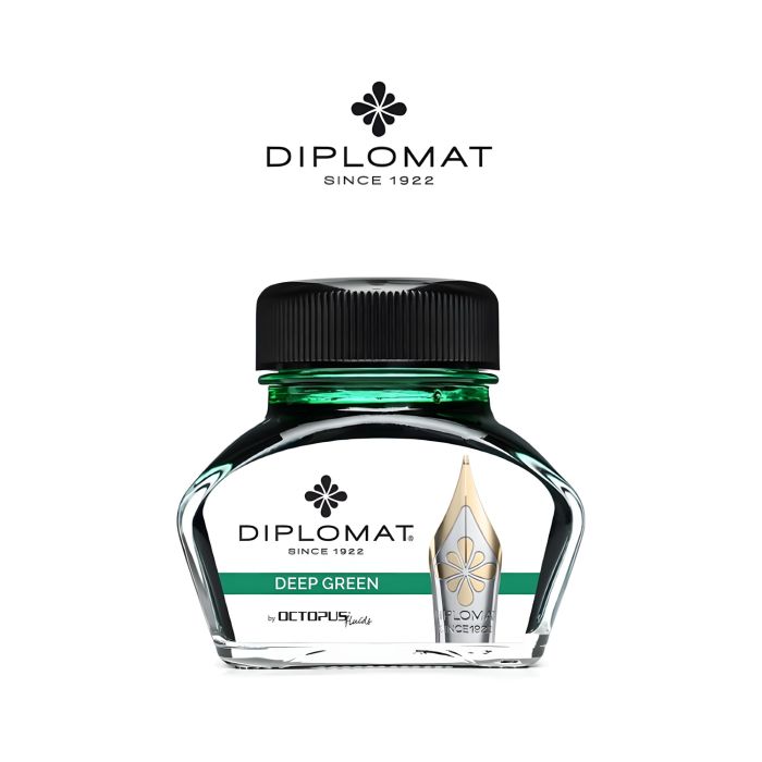 Atrament\u0020do\u0020pi\u00F3r\u0020wiecznych\u0020DIPLOMAT\u0020w\u0020ka\u0142amarzu\u002030\u0020ml\u0020ciemnozielony\u0020\u002D\u0020zdj\u0119cie\u00201