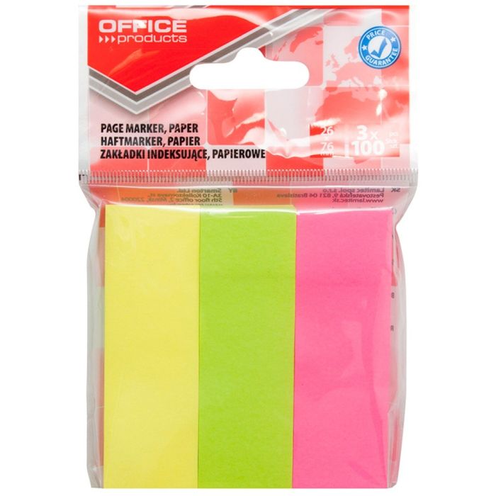 Zak\u0142adki\u0020indeksuj\u0105ce\u0020OFFICE\u0020PRODUCTS,\u0020papier,\u002026x76mm,\u00203x100\u0020kart.,\u0020zawieszka,\u0020mix\u0020kolor\u00F3w\u0020\u002D\u0020zdj\u0119cie\u00201