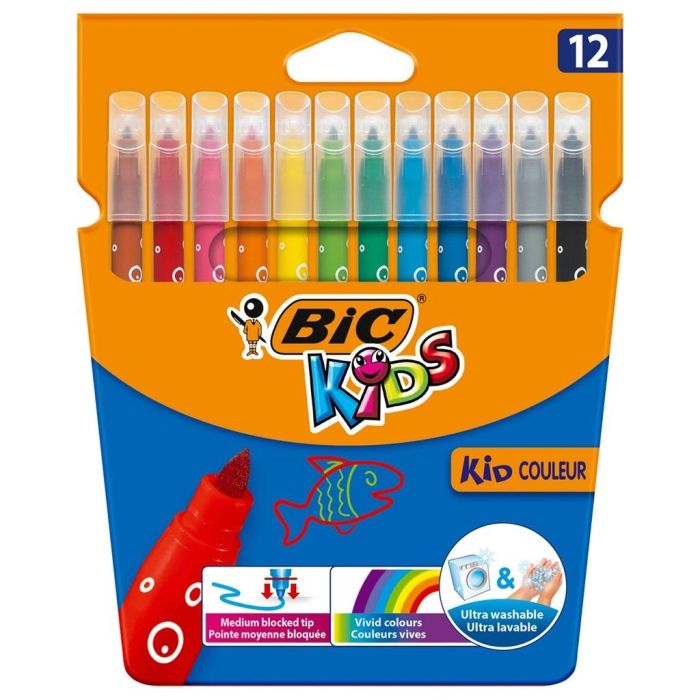 Flamastry\u0020Kid\u0020Couleur\u0020zestaw\u002012\u0020kolor\u00F3w\u0020do\u0020rysowania\u0020dla\u0020dzieci\u0020\u002D\u0020zdj\u0119cie\u00201
