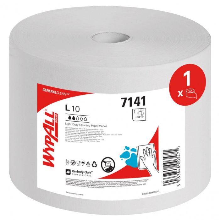 Czy\u015Bciwo\u0020w\u0020roli\u0020WYPALL\u0020L10\u0020General\u0020Clean,\u00201\u002Dwarstwowe,\u00201500\u0020listk\u00F3w,\u0020bia\u0142e\u0020\u002D\u0020zdj\u0119cie\u00201