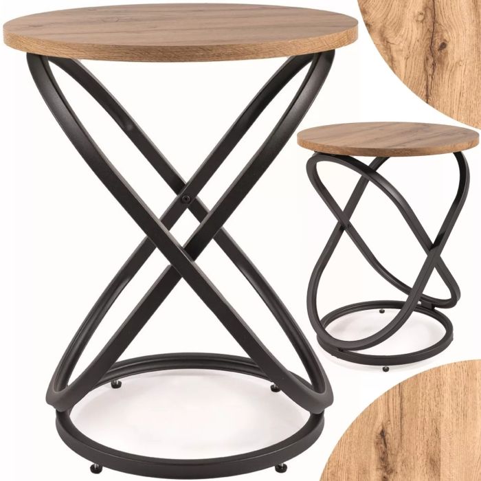 Stolik\u0020kawowy\u0020okr\u0105g\u0142y\u0020d\u0105b\u0020artisan\u0020czarny\u0020Eos\u0020Signal\u0020\u002D\u0020zdj\u0119cie\u00201