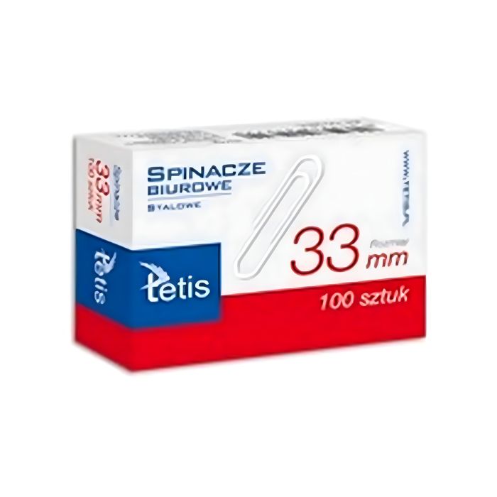 Spinacze\u0020biurowe\u0020Tetis\u0020GS140\u002DC\u002033\u0020mm\u0020100\u0020sztuk\u0020\u002D\u0020zdj\u0119cie\u00201