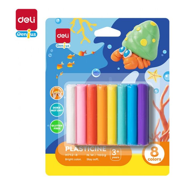 Plastelina\u00208\u0020Kolor\u00F3w\u0020Intensywne\u0020DELI\u0020EH712\u002D8\u0020\u002D\u0020zdj\u0119cie\u00201