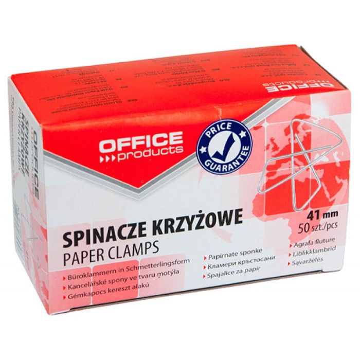 Spinacze\u0020krzy\u017Cowe\u0020OFFICE\u0020PRODUCTS\u002041mm\u0020srebrne\u002050\u0020sztuk\u0020do\u0020dokument\u00F3w\u0020biurowych\u0020\u002D\u0020zdj\u0119cie\u00201