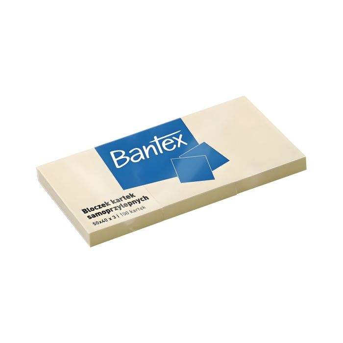 Karteczki\u0020samoprzylepne\u0020Bantex\u002050x40mm\u0020x\u00203,\u0020100\u0020kartek,\u0020\u017C\u00F3\u0142ty\u0020\u002D\u0020zdj\u0119cie\u00201