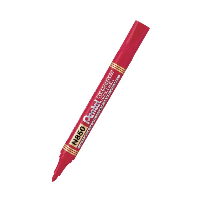 Marker\u0020permanentny,\u0020pisak\u0020Pentel\u0020N850,\u0020czerwony\u0020\u002D\u0020zdj\u0119cie\u00201