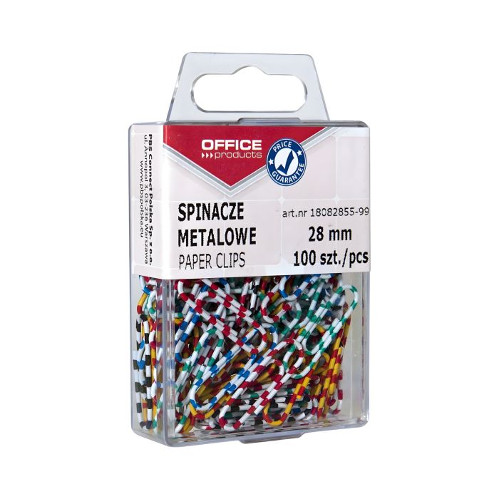 Spinacze\u0020metalowe\u0020OFFICE\u0020PRODUCTS\u0020Zebra\u0020powlekane\u002028mm\u0020w\u0020pude\u0142ku\u0020100\u0020sztuk\u0020mix\u0020kolor\u00F3w\u0020\u002D\u0020zdj\u0119cie\u00201