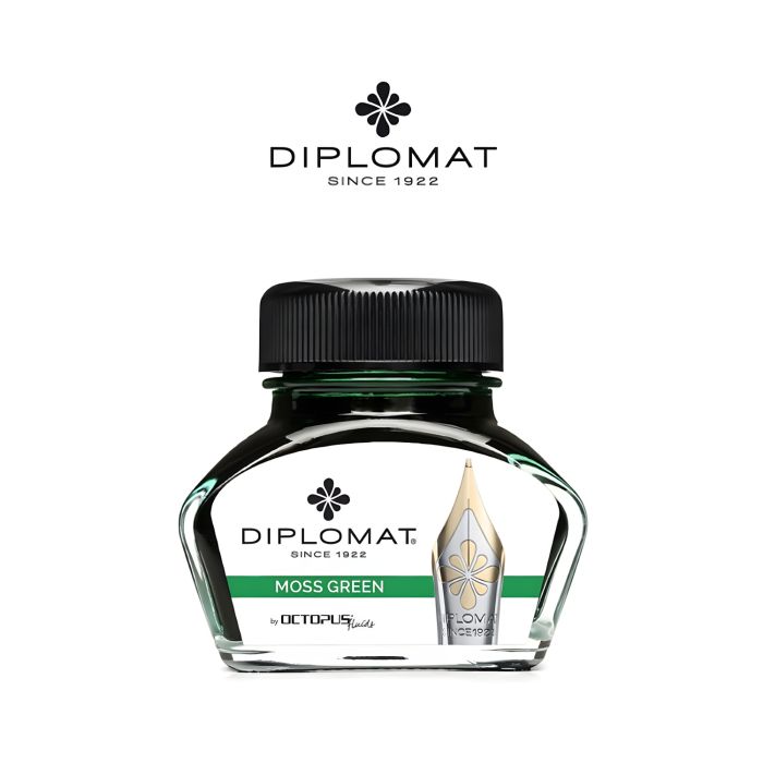 Atrament\u0020do\u0020pi\u00F3r\u0020wiecznych\u0020DIPLOMAT\u0020w\u0020ka\u0142amarzu\u002030\u0020ml\u0020jasnozielony\u0020\u002D\u0020zdj\u0119cie\u00201