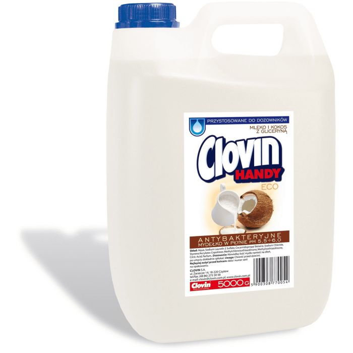 Myd\u0142o\u0020w\u0020p\u0142ynie\u0020antybakteryjne\u0020CLOVIN\u00205L\u0020mleko\u0020i\u0020kokos\u0020z\u0020gliceryn\u0105\u0020\u002D\u0020zdj\u0119cie\u00201