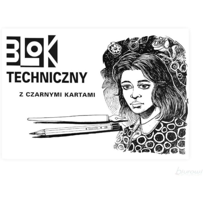 Blok\u0020Techniczny\u0020A3\u0020Czarny\u0020170g\u002010\u0020Kartek\u0020KRESKA\u0020\u002D\u0020zdj\u0119cie\u00201