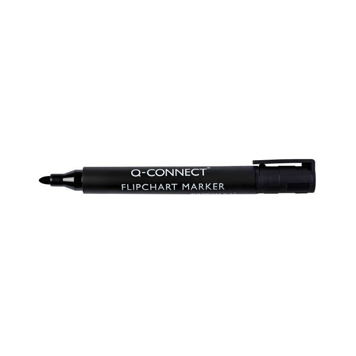 Marker\u0020do\u0020flipchart\u00F3w\u0020Q\u002DCONNECT\u0020okr\u0105g\u0142y\u0020czarny\u0020do\u0020tablic\u0020sucho\u015Bcieralnych\u0020\u002D\u0020zdj\u0119cie\u00201