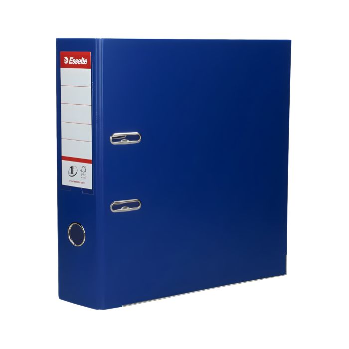 Segregator\u0020ESSELTE\u0020A4\u002F75mm\u0020z\u0020mechanizmem\u0020niebieski\u0020811350\u0020No.1\u0020\u002D\u0020zdj\u0119cie\u00201