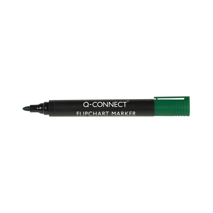 Marker\u0020do\u0020flipchart\u00F3w\u0020Q\u002DCONNECT\u0020okr\u0105g\u0142y\u0020zielony\u0020\u002D\u0020zdj\u0119cie\u00201