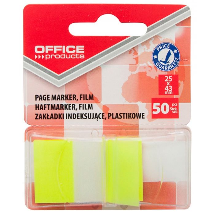Zak\u0142adki\u0020indeksuj\u0105ce\u0020OFFICE\u0020PRODUCTS,\u0020PP,\u002025x43mm,\u00201x50\u0020kart.,\u0020blister,\u0020\u017C\u00F3\u0142te\u0020\u002D\u0020zdj\u0119cie\u00201