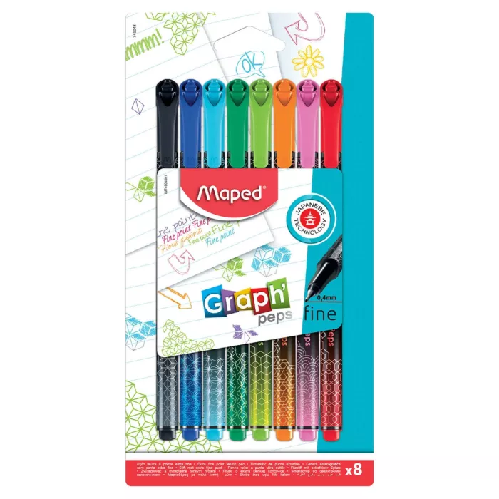Cienkopis\u0020Graph\u0020Peps\u0020deco\u00208\u0020sztuk\u0020opakowanie\u0020tekturowe\u0020\u002D\u0020zdj\u0119cie\u00201