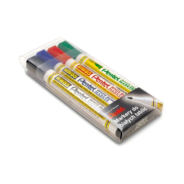 Marker\u0020do\u0020tablic\u0020sucho\u015Bcieralnych\u0020Pentel\u0020MW85,\u0020zestaw\u00204\u0020kolor\u00F3w\u0020\u002D\u0020zdj\u0119cie\u00201