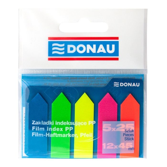 Zak\u0142adki\u0020indeksuj\u0105ce\u0020DONAU,\u0020PP,\u002012x45mm,\u0020strza\u0142ka,\u00205x25\u0020kart.,\u0020mix\u0020kolor\u00F3w\u0020\u002D\u0020zdj\u0119cie\u00201
