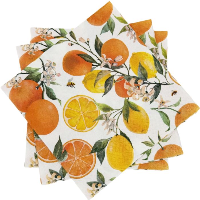 Serwetki\u0020Papierowe\u0020PAW\u0020Citrus\u0020with\u0020Bees\u002033x33\u0020cm\u002020\u0020sztuk\u0020\u002D\u0020zdj\u0119cie\u00201