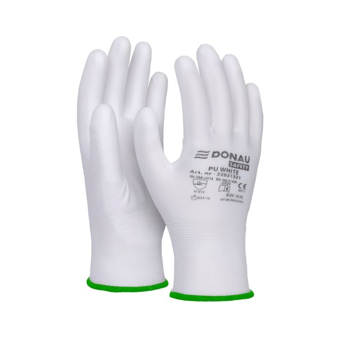 R\u0119kawice\u0020ochronne\u0020DONAU\u0020SAFETY\u0020PU\u0020White\u0020kat.\u0020II\u0020rozmiar\u002011\u0020bia\u0142e\u0020\u002D\u0020zdj\u0119cie\u00201