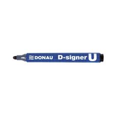 Marker permanentny DONAU D-Signer okrągły 2-4 mm z zawieszką czarny