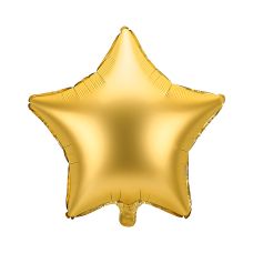 Balon Foliowy Gwiazdka Satynowa Złota 48cm
