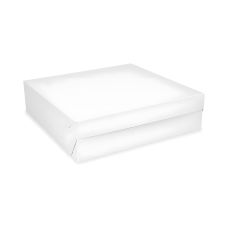 Pudełka kartonowe na tort 22 x 22 x 9 cm białe 50 sztuk do cateringu i eventów