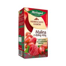 Herbata owocowa Herbapol Herbaciany Ogród malina z dziką różą 20 torebek