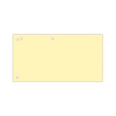 Przekładki biurowe kartonowe 1/3 A4 240x105mm żółte 100 szt.