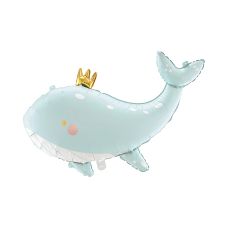 Balon Foliowy Wieloryb Błękitny 93x60 cm do Powietrza i Helu