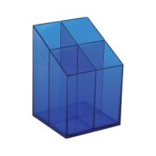 Przybornik na biurko ICO z przegrodami niebieski organizer biurowy