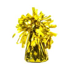 Ciężarek do Balonów Foliowy Złoty Wysokość 7 cm Waga 130 g
