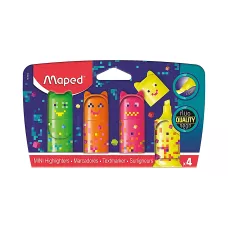 Zakreślacze Mini Pixel Fluo 4 kolory blister